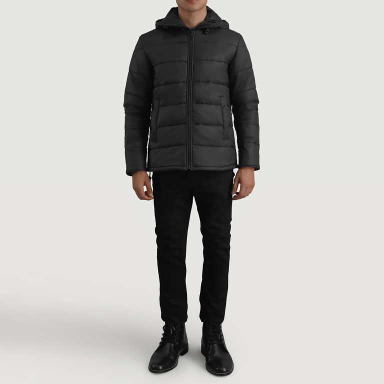 Men_s Erico Black Hooded Puffer Jacket Full Length-2-1698746981814